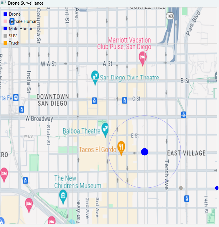 Java Drone Surveillance Test App